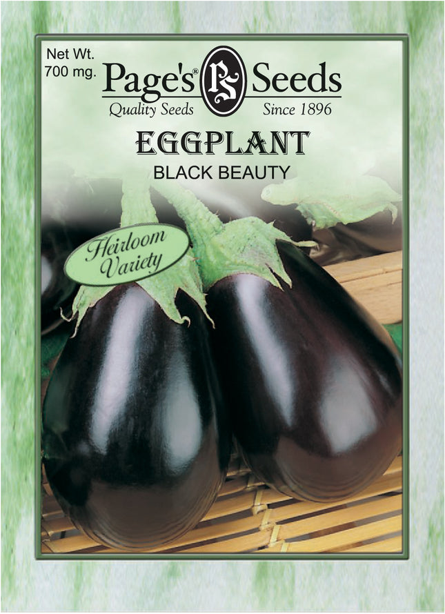 Page's Organic Seeds - Eggplant (Black Beauty)