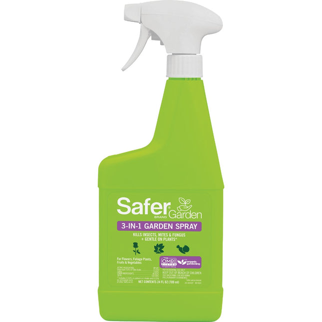Safer's 3 in 1 Garden Spray RTU 24oz