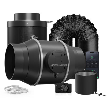 Mars Hydro iFresh 4-inch inline fan and carbon filter kit
