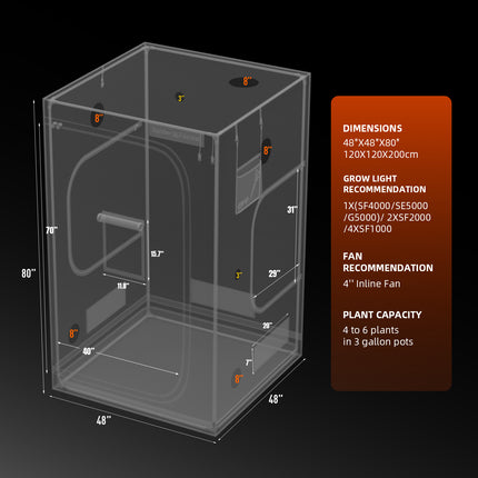 Spider Farmer SF4000 grow tent kit with GGS controller