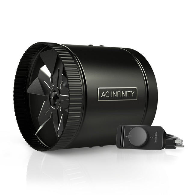 AC Infinity RAXIAL S8, Inline Booster Duct Fan with Speed Controller, 8-Inch