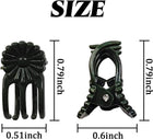 Plant Support Clip - Dark Green Flower Design (SINGLE)