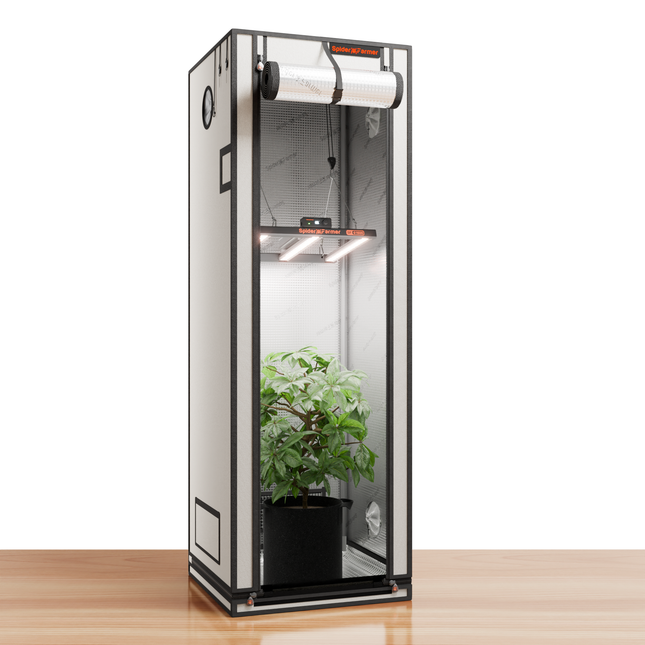 Spider Farmer G1500 LED and 2x2 Pro white grow tent kit