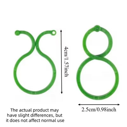Plant Support Clip - Green Figure 8