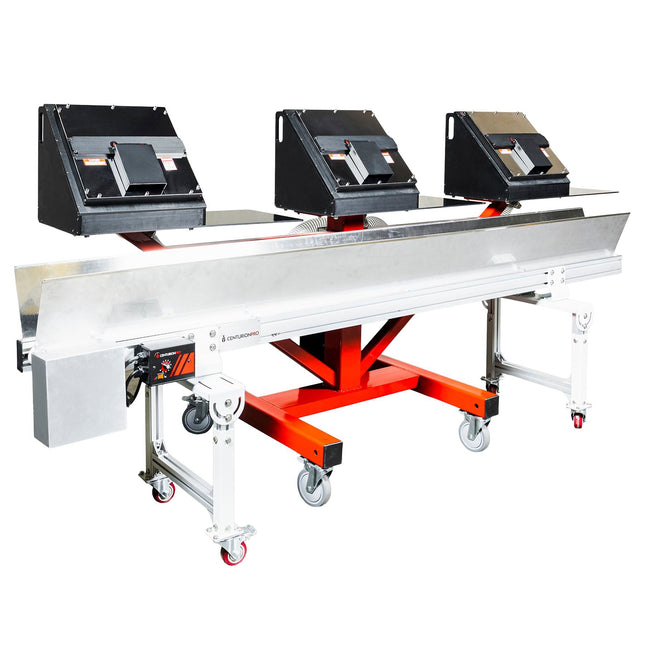 CenturionPro GC3 bucker shown with optional conveyor (sold separately)