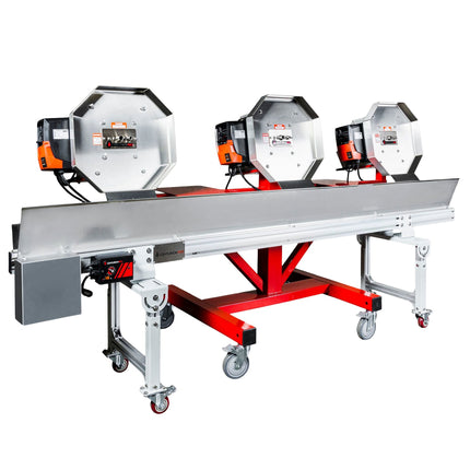 CenturionPro HP3 bucker shown with optional conveyor (sold separately)
