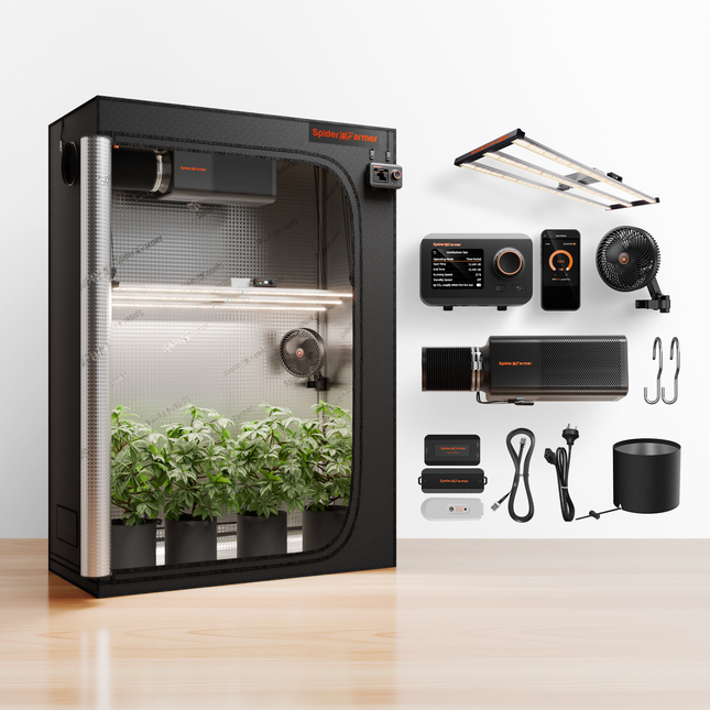 Spider Farmer SE4500 grow tent kit with 2-in-1 fan and filter