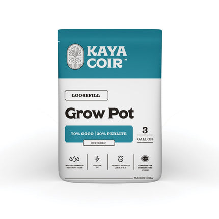 Kaya Coir loose fill grow pots, 70% coco / 30% perlite