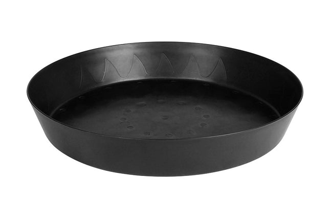 Gro Pro® Heavy-Duty Plastic Saucer - 20in - Black - Tall Sides