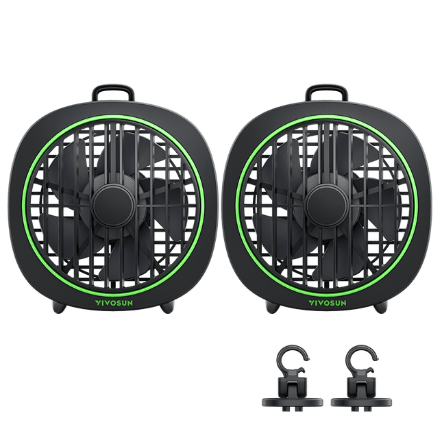 Vivosun AeroWave D4 4-inch clip fan, 2-Pack