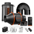 Spider Farmer 4-inch inline fan kit with GGS controller and carbon filter
