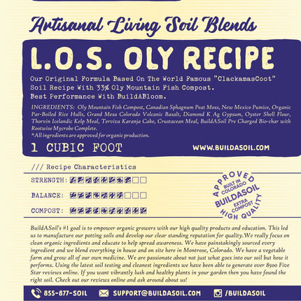 Build A Soil Living Organic Soil - Oly Mountain Compost 1 CUFT