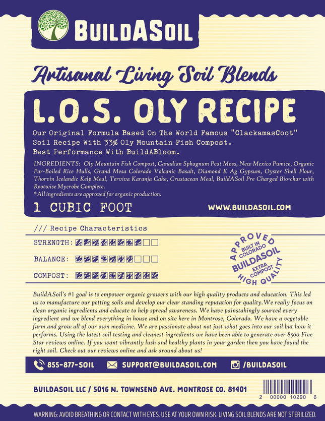 Build A Soil Living Organic Soil - Oly Mountain Compost 1 CUFT
