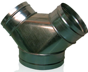 Hydrofarm Y Connector, 4" x 4" x 4"