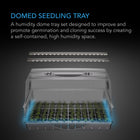 Heavy-Duty Large Humidity Dome with Height Extension, Germination Kit with Samsung LM301H EVO LED Lighting, 6x12 Tray