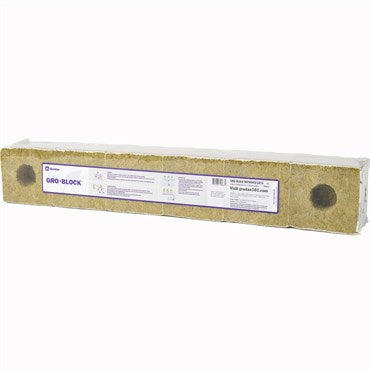 Gro Block Improved Large 4" GR10 w/ hole 4"x4"4" - (Wrapped Strip of 6)