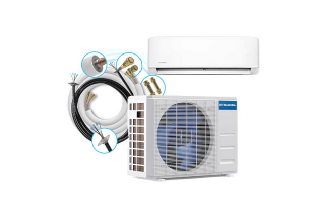 Mr Cool DIY 4th Generation E Star 18k BTU Ductless Mini-Split Heat Pump Complete System 208-230V/60Hz