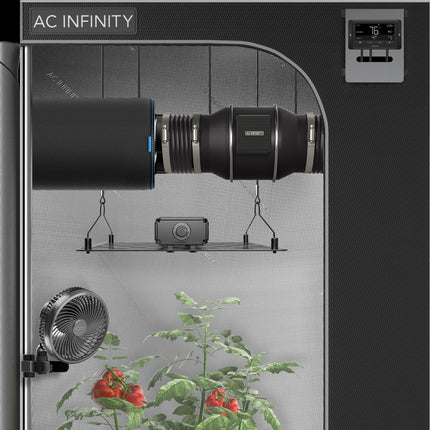 AC Infinity CLOUDLINE T10 - QUIET INLINE DUCT FAN SYSTEM WITH TEMPERATURE AND HUMIDITY CONTROLLER - 10"
