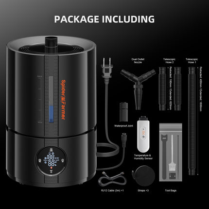 Spider Farmer 5L humidifier package contents