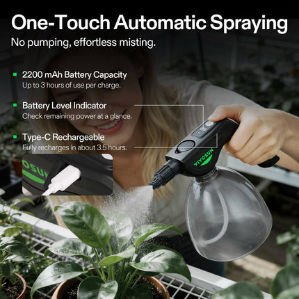 Vivosun battery sprayer battery life