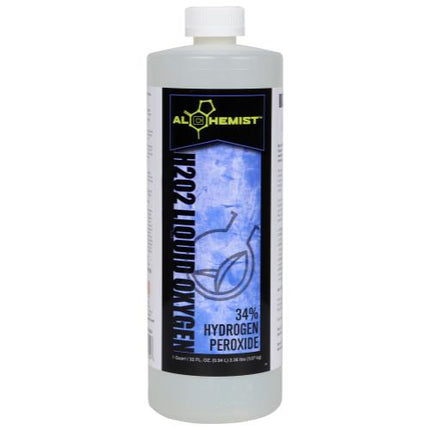 Alchemist H2O2 Liquid Oxygen 34% Hydrogen Peroxide - Quart