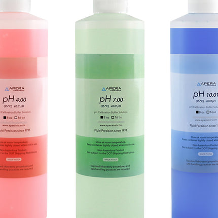 Apera pH calibration Kit (pH 4/7/10, 8 oz. each)
