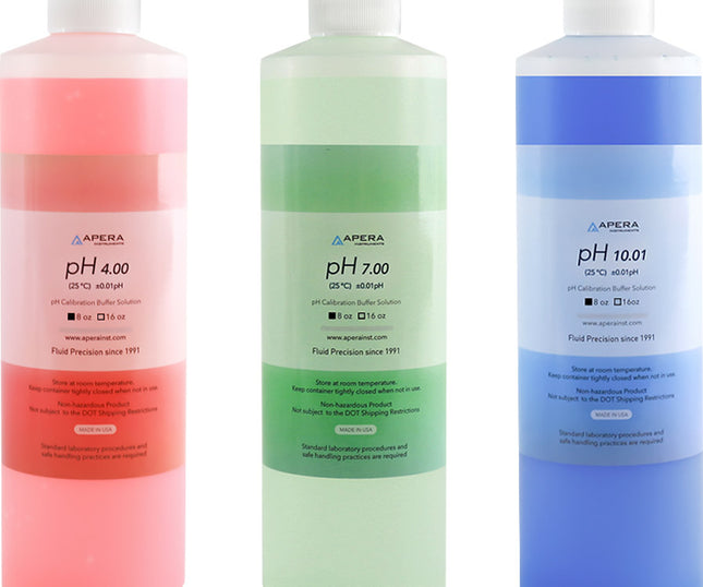 Apera pH calibration Kit (pH 4/7/10, 8 oz. each)