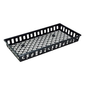 SunBlaster Double-Thick Microgreen Tray w/Holes, Open Sides, 10” x 20” x 1.25" Deep