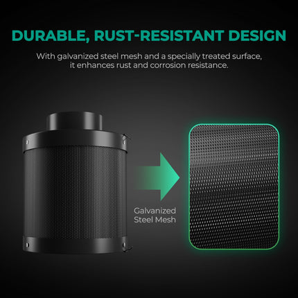 Mars Hydro 6-inch refillable carbon filter