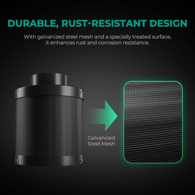 Mars Hydro 6-inch refillable carbon filter