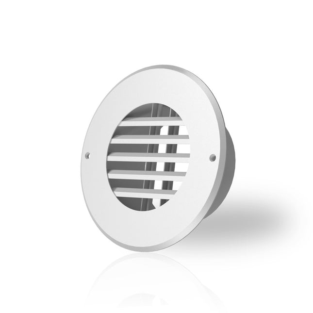 AC Infinity Wall-Mount Duct Grille Vent, White Steel, 8-Inch