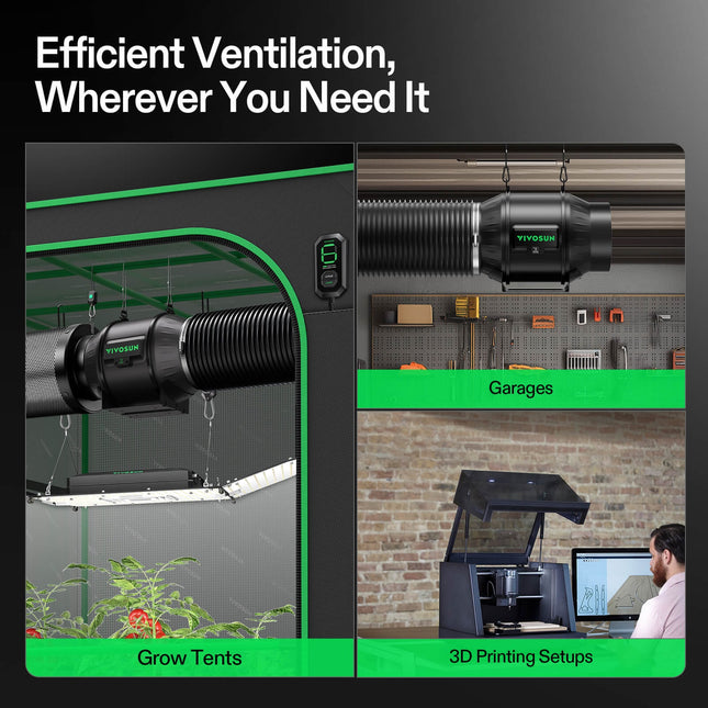 Vivosun AeroZesh T6 6-inch fan and carbon filter kit