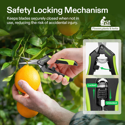 Vivosun pruning snips in use
