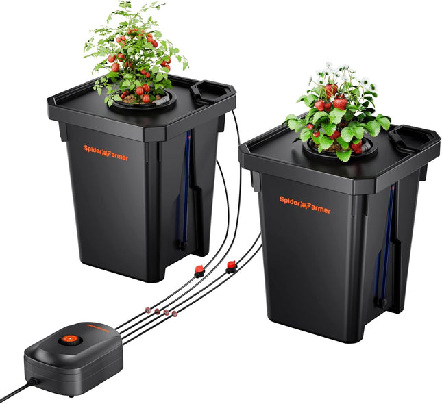 Spider Farmer 2-bucket DWC hydroponic system