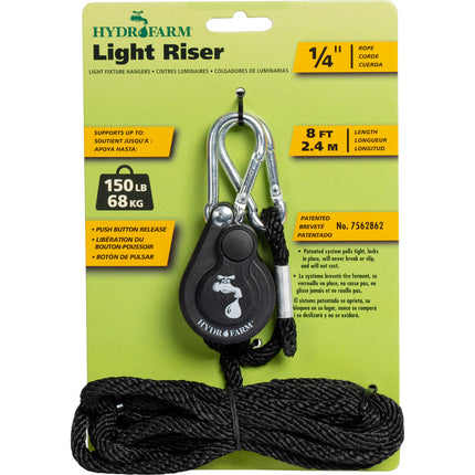 Hydrofarm Light Riser 1/4"