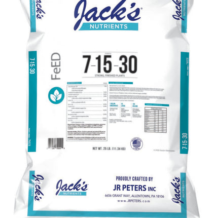 Jacks Nutrients Finish 7-15-30 - 25LB