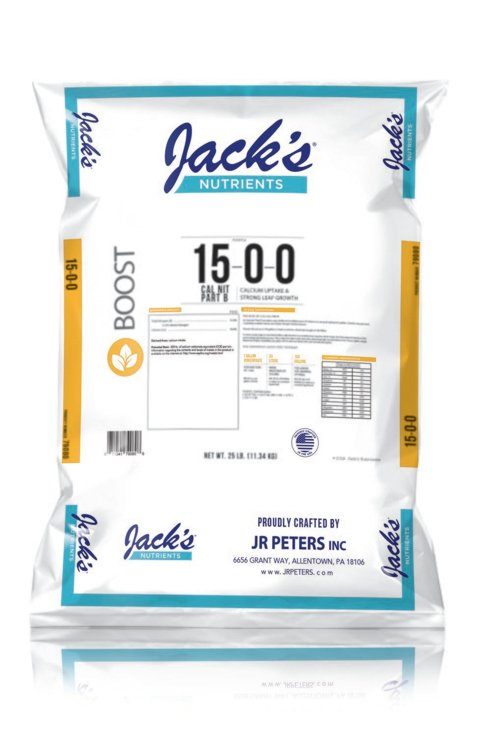 Jack's Nutrients Part B Full Pallet - 25LB x 80 Bags