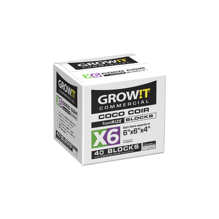 Grow!t Coco RapidRize Block 6x6x4 (EACH)