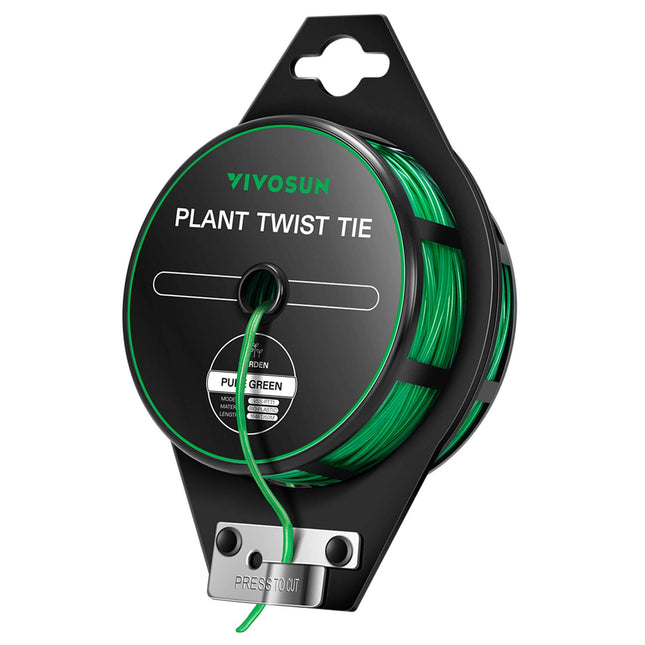 Vivosun green twist tie roll with cutter