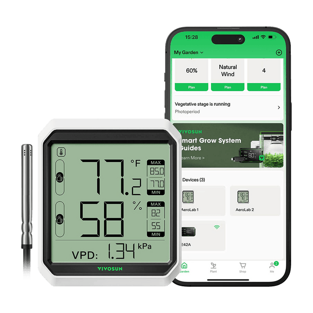Vivosun AeroLab THB1S thermometer hygrometer