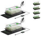 Vivosun seed starter kit with LED light bars and heat mats