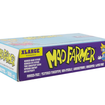 Mad Farmer White Nitrile Horticulture Gloves - Size XL - Box of 100
