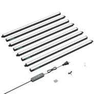 Vivosun T5 Grow Lights for Indoor Plants, 5000K Full Spectrum 120W (8 x 15W), 2FT LED Plant Light Strip with Timer & Dimming Controller for Seed Starting, 8-Pack