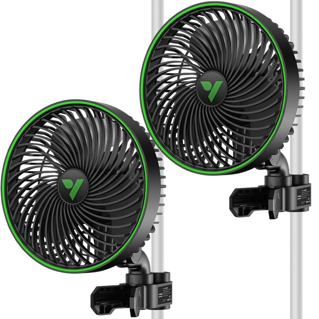 Vivosun AeroWave E6 Gen2 6-inch clip fan, 2-Pack