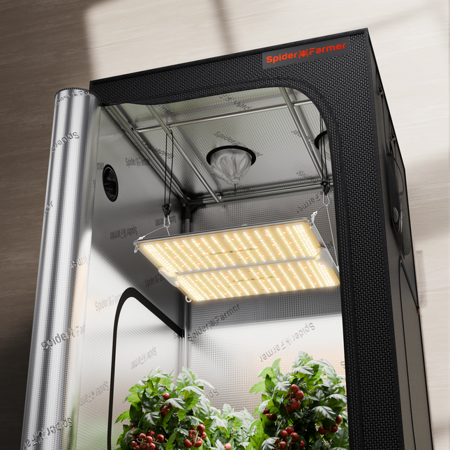 Spider Farmer SF2000Pro LED and 3x3 grow tent kit