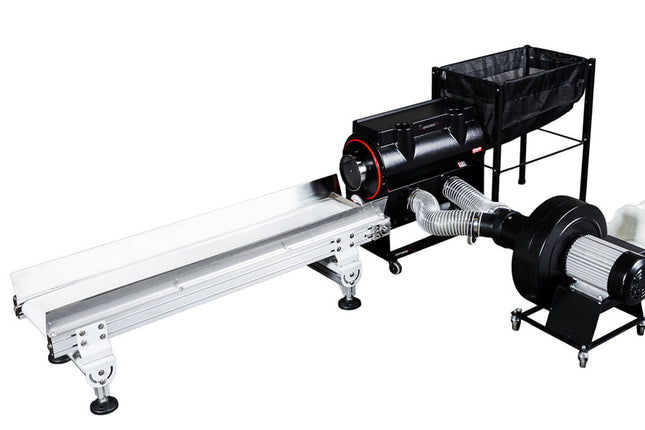 CenturionPro QC/exit conveyor with Original trimmer