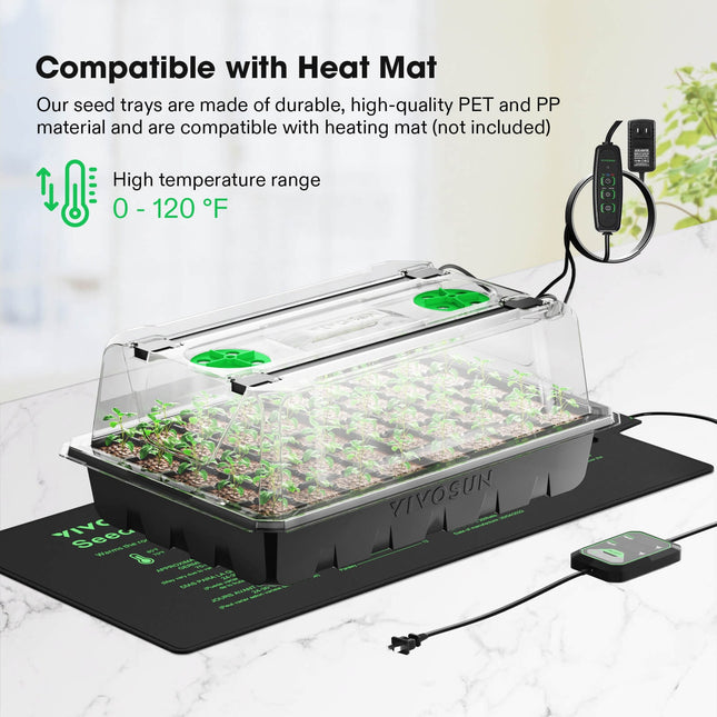 Vivosun seed tray humidity dome with vents