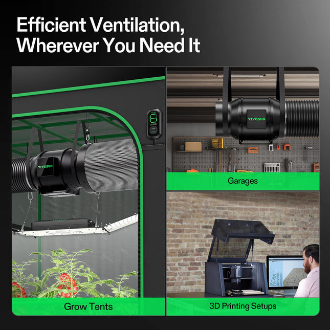 Vivosun AeroZesh G6 6-inch fan and carbon filter kit