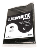 Black White Poly 10' x 25' 5.5 mil