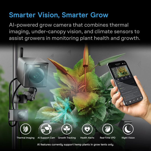 AC Infinity SPECTRON 7 AI grow camera, view 2